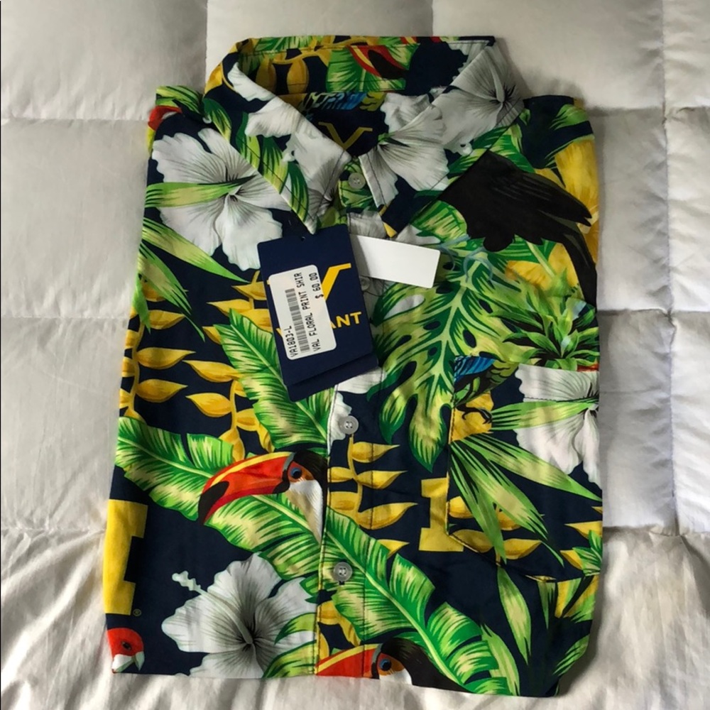 Michigan Hawaiian Short Sleeve Shirt